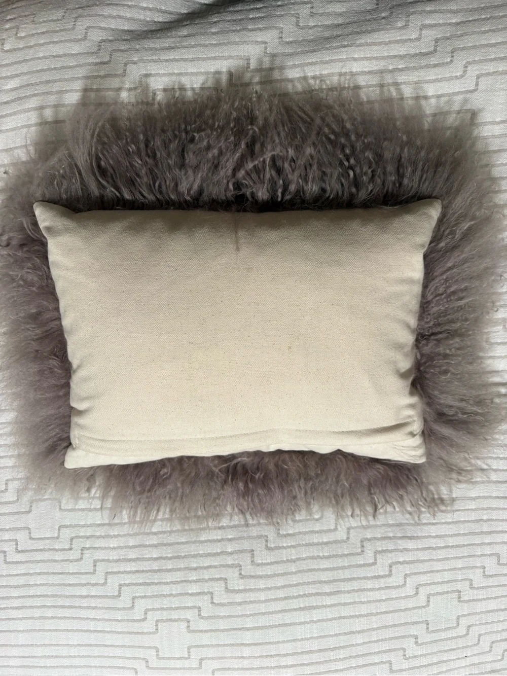 West Elm Mongolian Lamb Pillow Cover